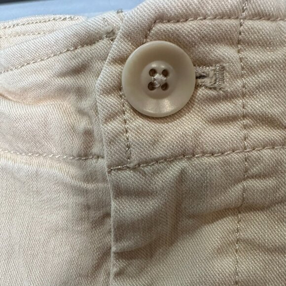 Maeve Anthropologie Culotte Wide Leg Cropped Pants Size 6 Beige High Waisted - Picture 4 of 9